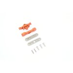 ALUMINUM REAR LOWER ARM TIE BAR MOUNT -9PC SET orange