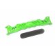 ALUMINUM BATTERY HOLD-DOWN -2PC SET green