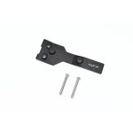 ALUMINUM REAR CHASSIS LINK PROTECTOR -3PC SET black