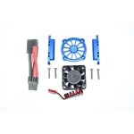 ALUMINUM MOTOR HEATSINK WITH COOLING FAN -9PC SET blue