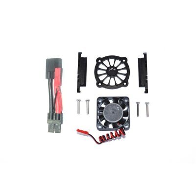 ALUMINUM MOTOR HEATSINK WITH COOLING FAN -9PC SET black