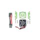ALUMINUM MOTOR HEATSINK WITH COOLING FAN -9PC SET green