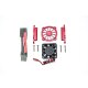 ALUMINUM MOTOR HEATSINK WITH COOLING FAN -9PC SET red