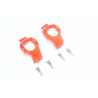 ALUMINUM FRONT C-HUBS -6PC SET orange