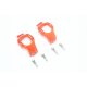 ALUMINUM FRONT C-HUBS -6PC SET orange