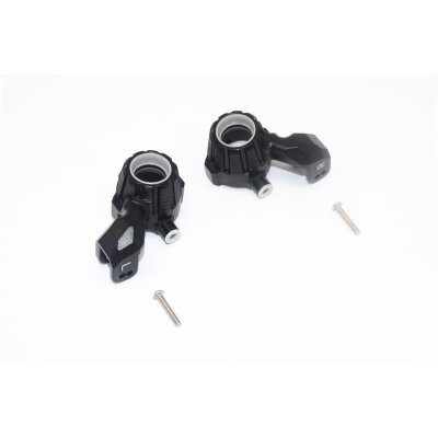 ALUMINUM FRONT KNUCKLE ARMS -4PC SET black