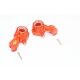ALUMINUM FRONT KNUCKLE ARMS -4PC SET orange
