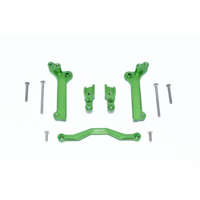 ALUMINUM FRONT SHOCK MOUNT -11PC SET green