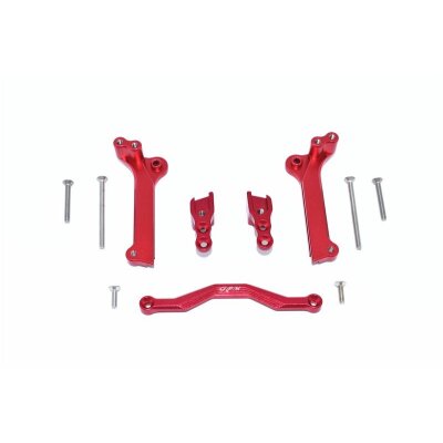 ALUMINUM FRONT SHOCK MOUNT -11PC SET red