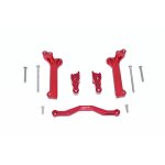 ALUMINUM FRONT SHOCK MOUNT -11PC SET red
