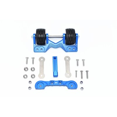 ALUMINUM REAR ADJUSTABLE WHEELIE -20PC SET30 blue