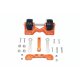 ALUMINUM REAR ADJUSTABLE WHEELIE -20PC SET30 orange