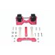ALUMINUM REAR ADJUSTABLE WHEELIE -20PC SET30 red