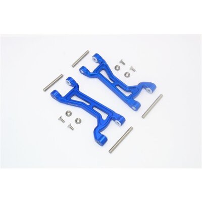 ALUMINIUM FRONT / REAR UPPER ARMS -14PC SET blue