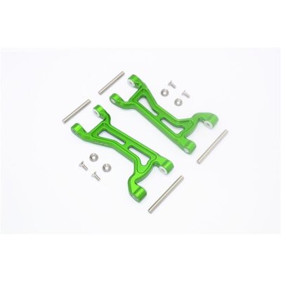 ALUMINIUM FRONT / REAR UPPER ARMS -14PC SET green