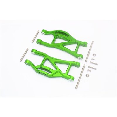 ALUMINIUM FRONT / REAR LOWER ARMS -14PC SET green