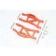 ALUMINIUM FRONT / REAR LOWER ARMS -14PC SET orange