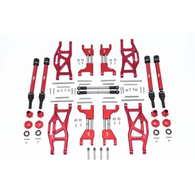 ALU F&R upr+lwr ARMS+F&R adj CVD dr SFT+HEX+wh LOCK red