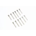 STAINLESS STEEL FRONT+REAR SUSPENSION SCREW PIN -12PC SET