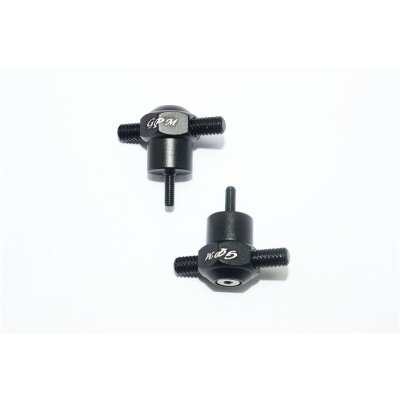 ALUMINUM SPARE TIRE LOCKING -2PC SET black