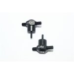 ALUMINUM SPARE TIRE LOCKING -2PC SET black