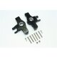 ALUMINUM FRONT KNUCKLE ARMS-12 PC SET black