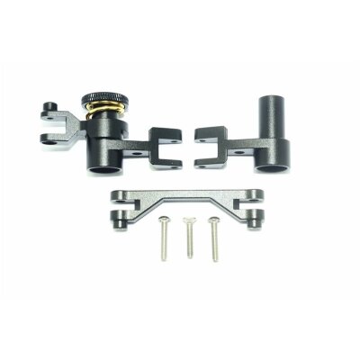 ALUMINUM STEERING ASSEMBLY-6PC SET black