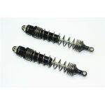 ALUMINUM REAR SPRING DAMPERS (139MM) -2PC SET black