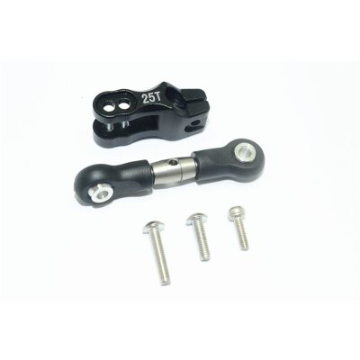 ALUMINUM SERVO HORN WITH SST ADJUSTABLE TIE RODS-5PCS SET