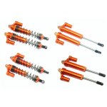 ALUMINUM FRONT+REAR L-SHAPE PIGGY BACK DAMPER -8PC SET