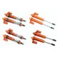 ALUMINUM FRONT+REAR L-SHAPE PIGGY BACK DAMPER -8PC SET