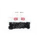 SCALE ACCESSORIES: METAL TOWING RINGS W/CHAIN CRAWLERS -7PCS