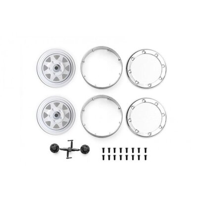 ALUMINUM WHEEL 1.9 FOR CRAWLERS (DESIGN A) -24PC SET white