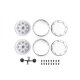 ALUMINUM WHEEL 1.9 FOR CRAWLERS (DESIGN A) -24PC SET white