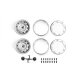 ALUMINUM WHEEL 1.9 FOR CRAWLERS (DESIGN B) -24PC SET silver