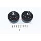 ALUMINUM WHEEL 1.9 FOR CRAWLERS -15PC SET black
