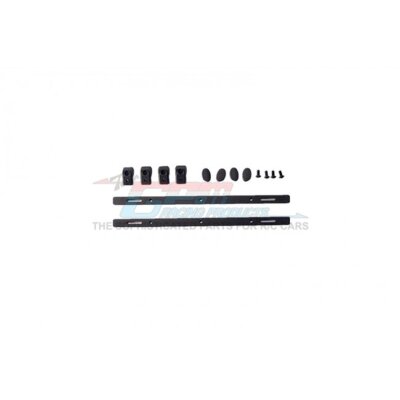 SCALE Acs ALU ROOF FIXED GUIDE RAIL CRAWLERS14PC  SET black