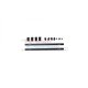 SCALE Acs ALU ROOF FIXED GUIDE RAIL CRAWLERS14PC  SET black
