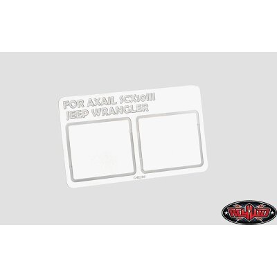 Mirror Decals for Axial 1/10 SCX10 III Jeep JLU Wrangler