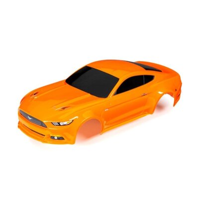 Karosserie Ford Mustang, orange (lackiert + Aufkleber)