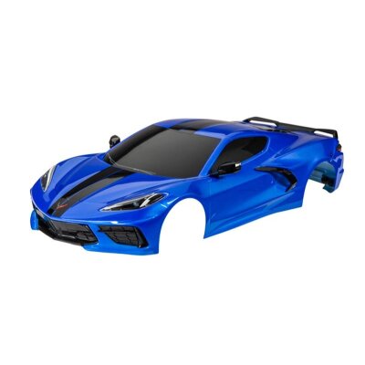 Karo Chevy Corvette Stingray blau lackiert inkl Aufkleber
