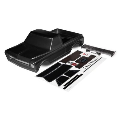 Karo Chevrolet C10 schwarz inkl. Flügel & Aufkleber