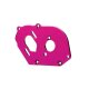 Motor-Platte 6061-T6 Alu pink-eloxiert (4mm dick) + Kleintei
