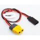 Ladekabel XT60 Buchse zu Futaba / Empfﾊngerakku Stecker  20cm 20AWG