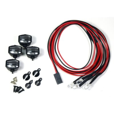 Absima Nebelscheinwerfer Set Eckig inkl. LEDs 1:10 (4 St.)