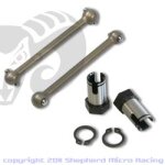 Driveshaft aluminium + wheelaxle