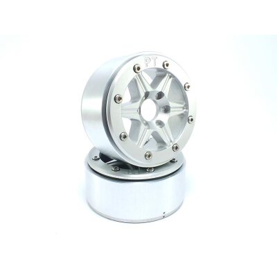 Beadlock Wheels SIXSTAR silber/silber 1.9 (2 St.) ohne Radnabe
