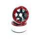Beadlock Wheels SIXSTAR schwarz/rot 1.9 (2 St.) ohne Radnabe