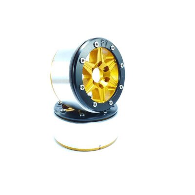 Beadlock Wheels SIXSTAR gold/schwarz 1.9 (2 St.) ohne Radnabe