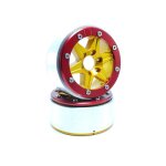 Beadlock Wheels SIXSTAR gold/rot 1.9 (2 St.) ohne Radnabe